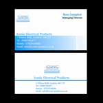 Business Card Design by Jayesh Agrawal for Iconic Electrical Products LTD | Design: #34759