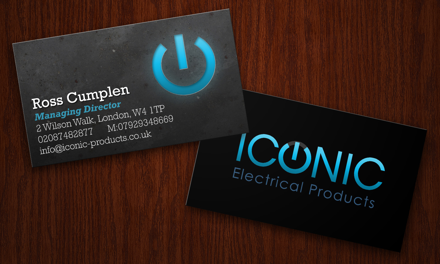Design de Carte de Visite par Aaron pour Iconic Electrical Products LTD | Design #35623