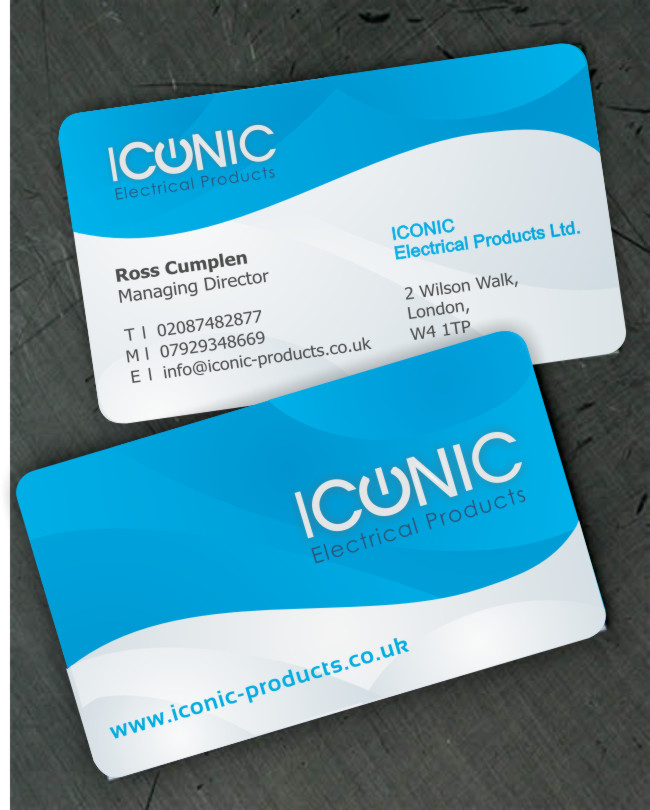 Diseño de Tarjeta de Presentación por adnanza para Iconic Electrical Products LTD | Diseño #36837