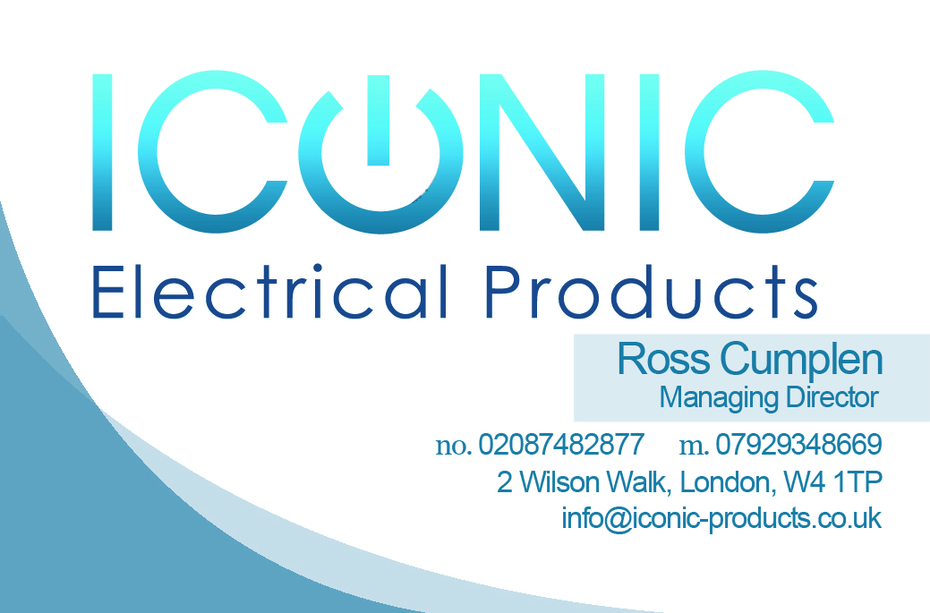 Business Card Design by Jacob Aflak for Iconic Electrical Products LTD | Design #37876