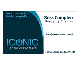 Design de Carte de Visite par bluberri pour Iconic Electrical Products LTD | Design #37016