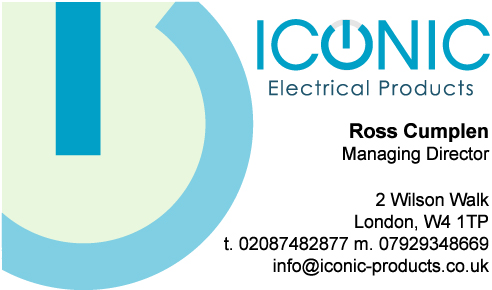 Business Card Design by Nido Design for Iconic Electrical Products LTD | Design #34478