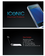 Business Card Design by Gekko Web Design for Iconic Electrical Products LTD | Design: #34507