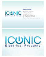 Business Card Design by Gekko Web Design for Iconic Electrical Products LTD | Design: #34713