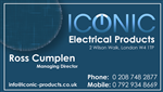 Business Card Design by Stellar Designs for Iconic Electrical Products LTD | Design: #34633