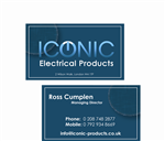 Business Card Design by Stellar Designs for Iconic Electrical Products LTD | Design: #34640