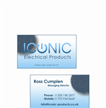 Business Card Design by Stellar Designs for Iconic Electrical Products LTD | Design: #34644