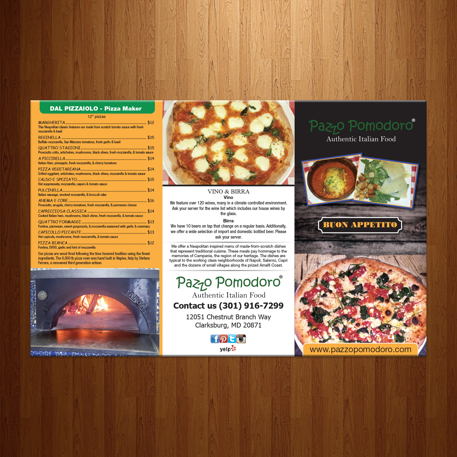 Design de Menu par theblueart pour Pazzo Pomodoro | Design #15022122