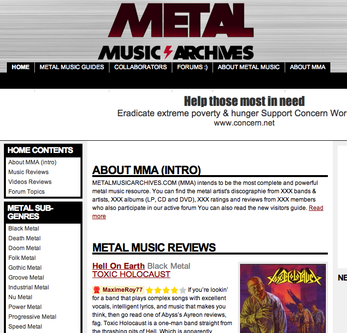 Diseño de Logo por sD para Metal Music Archives | Diseño #37783