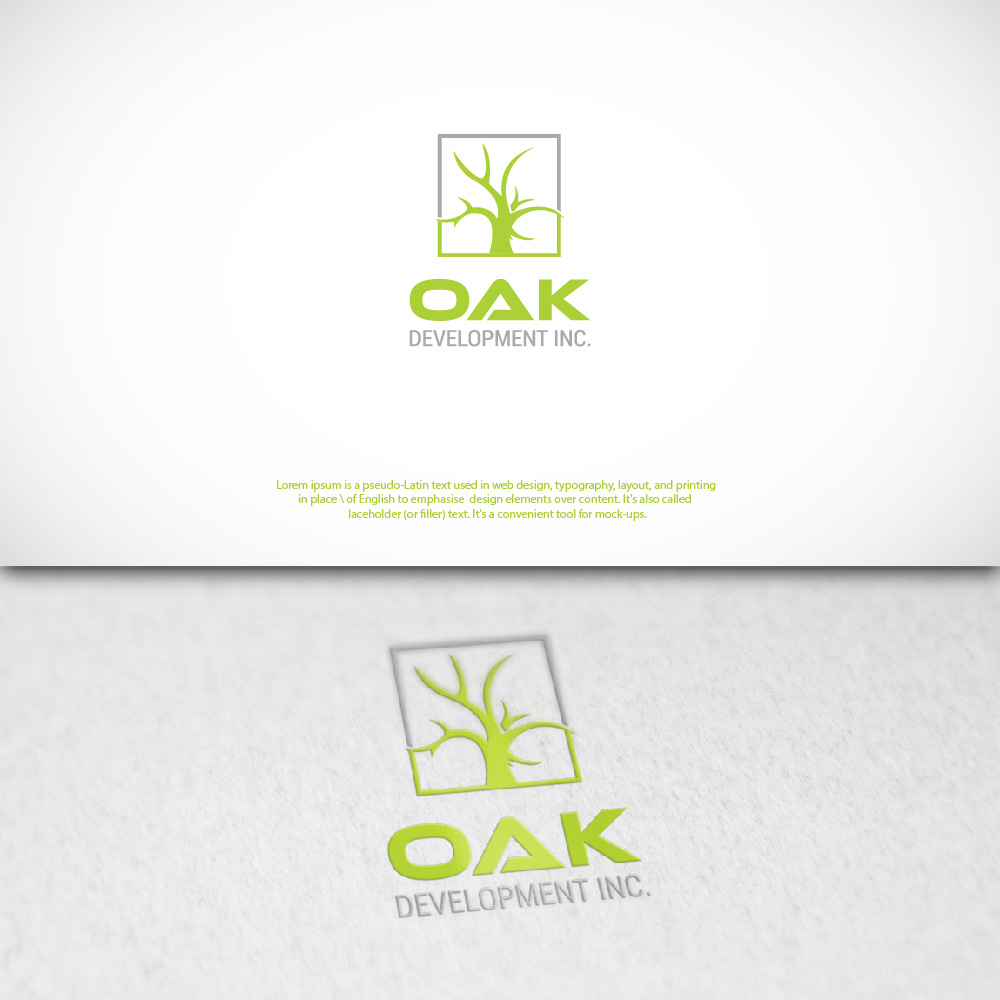 Diseño de Logo por Kingdom Vision para Oak Development Inc. | Diseño #14602803