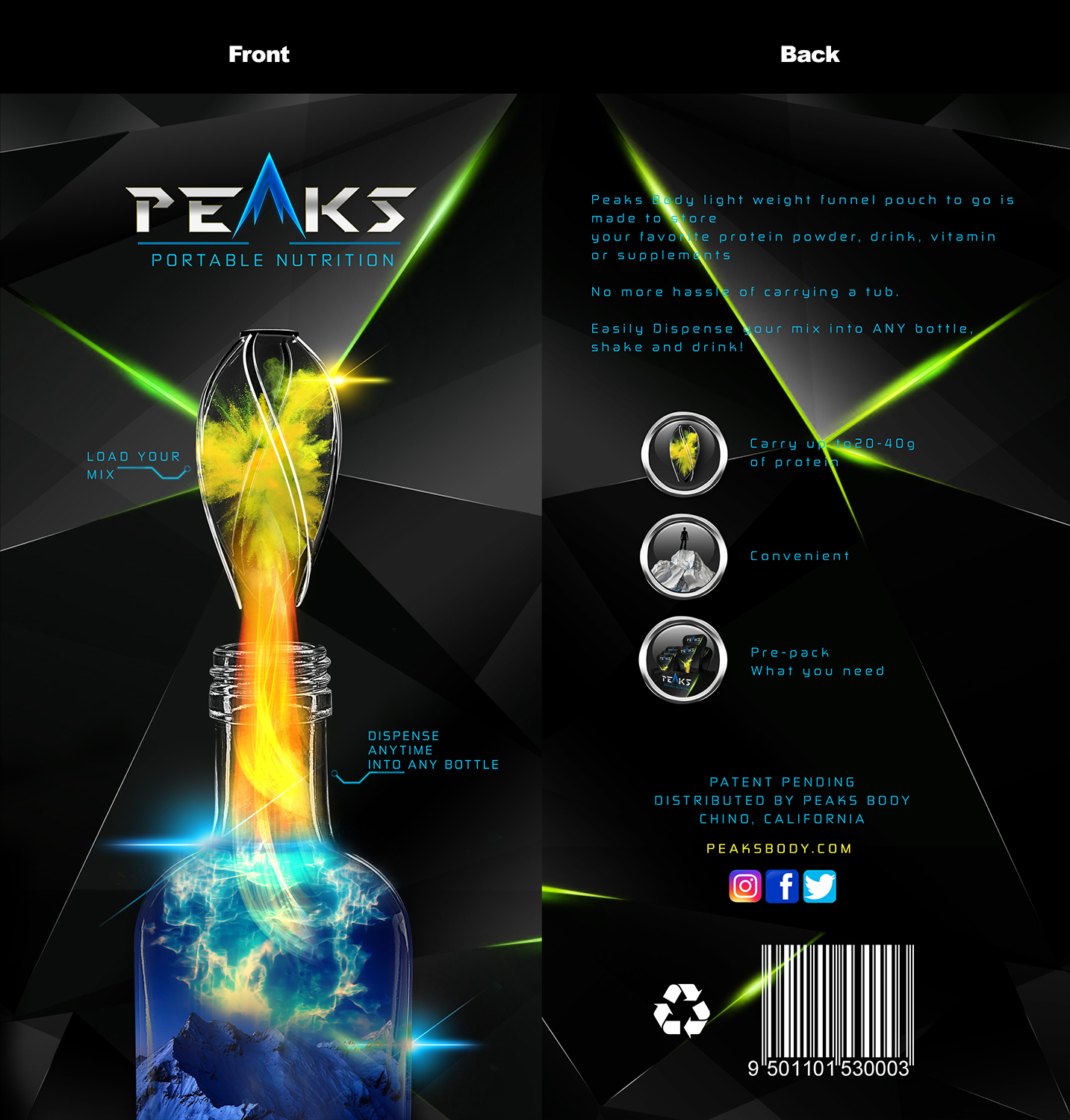 Design Emballage par Hafiz pour Peaks Body | Design #14456291