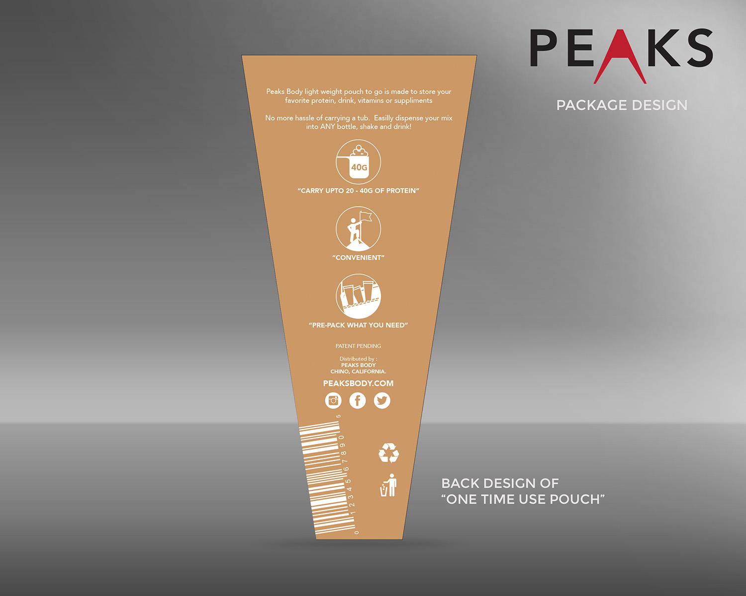 Packaging Design by MicroZ for Peaks Body | Design #14416279