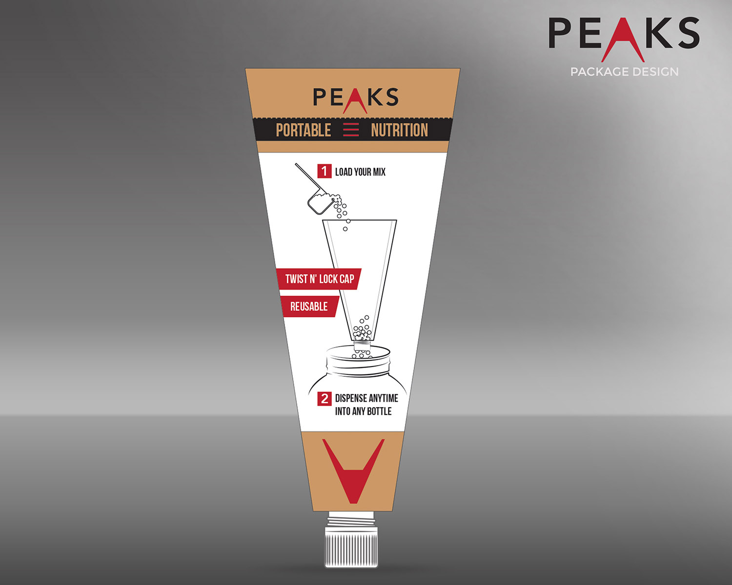 Diseño de Empaque por MicroZ para Peaks Body | Diseño #14419678
