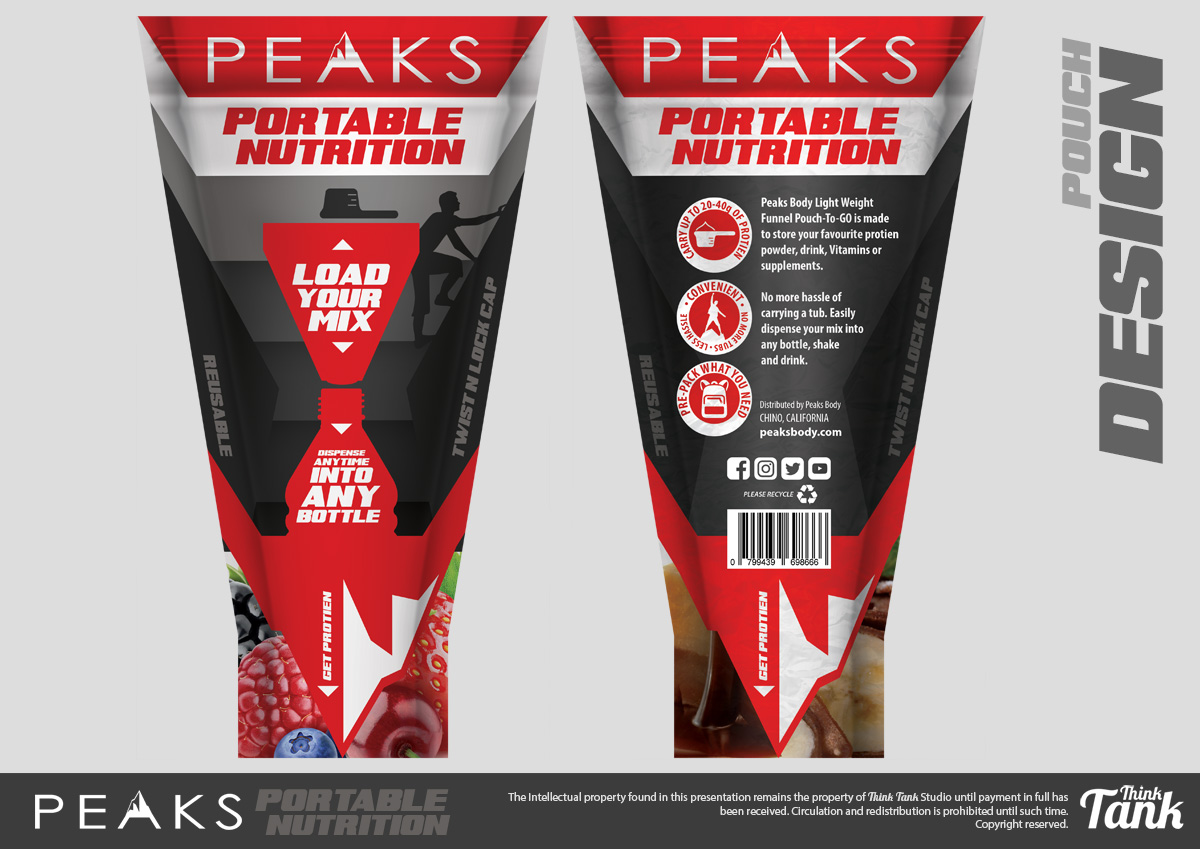 Packaging Design by The Think Tank for Peaks Body | Design #14460788
