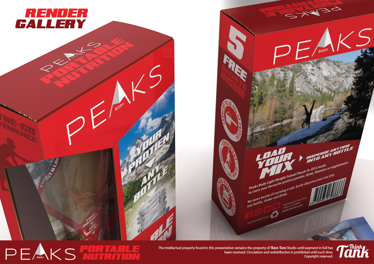Packaging Design by The Think Tank for Peaks Body | Design #14509867