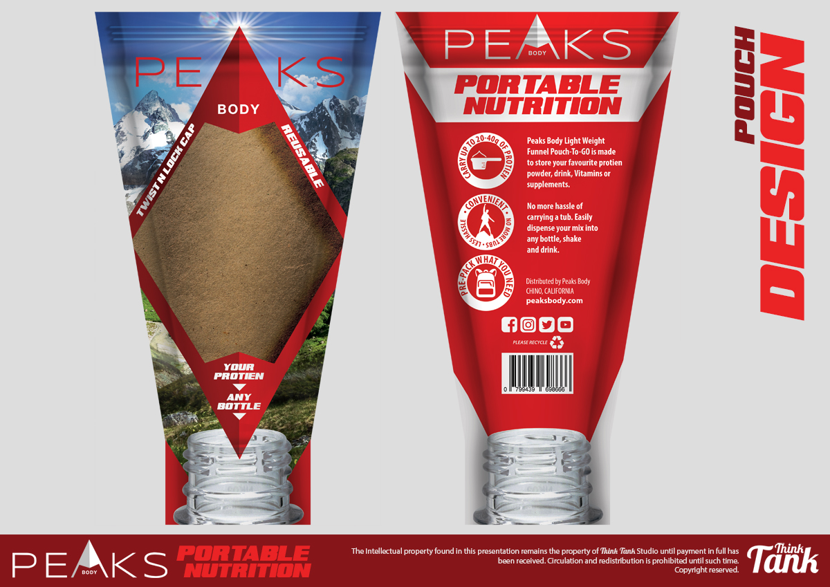 Packaging Design by The Think Tank for Peaks Body | Design #14509872
