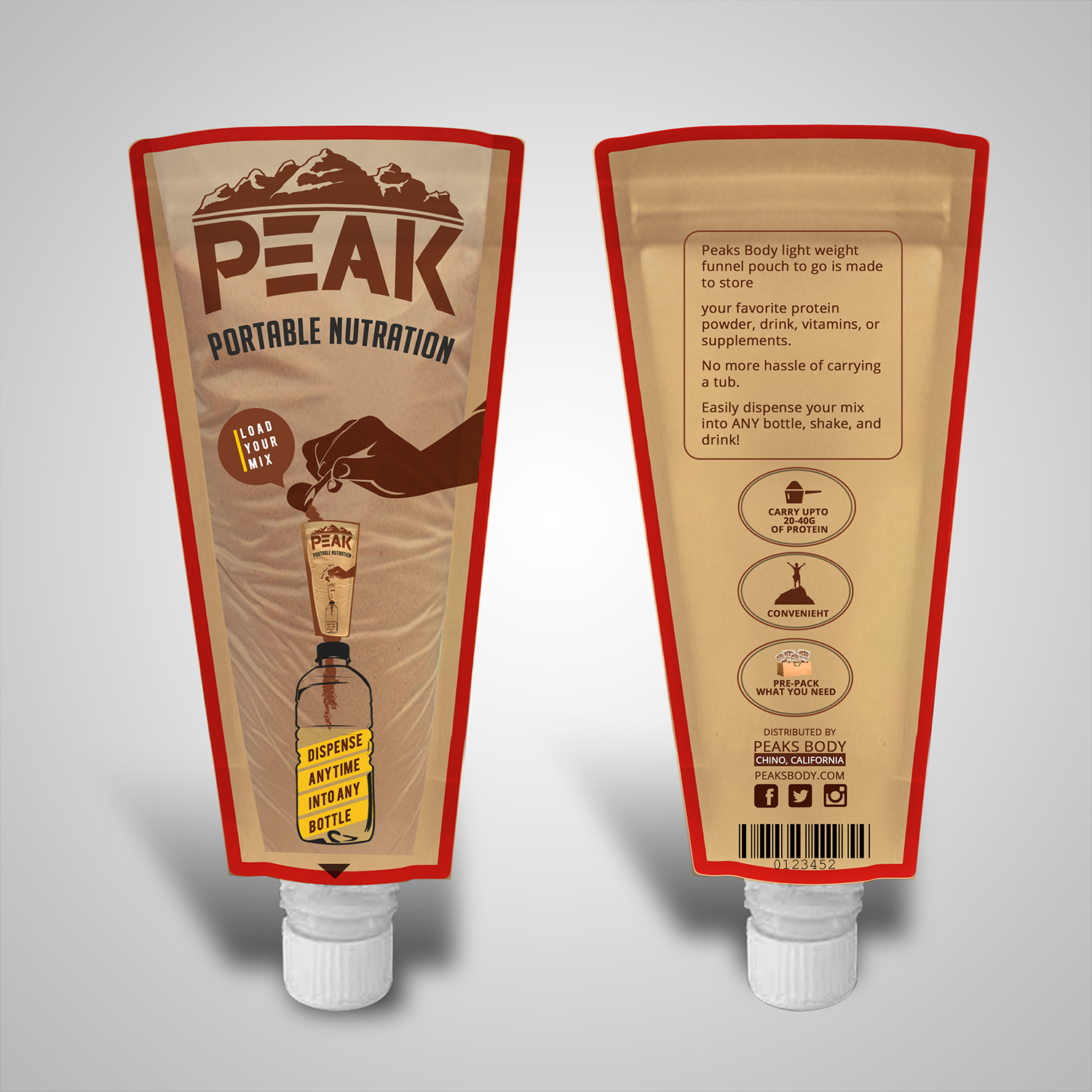 Packaging Design by SAI DESIGNS for Peaks Body | Design #14420657