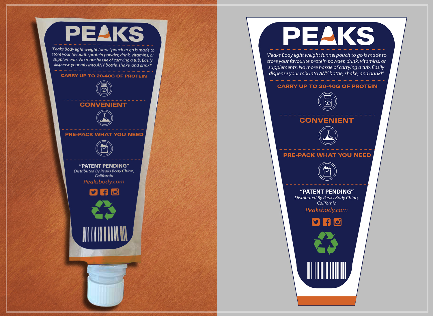 Packaging Design by RGraphic for Peaks Body | Design #14430520