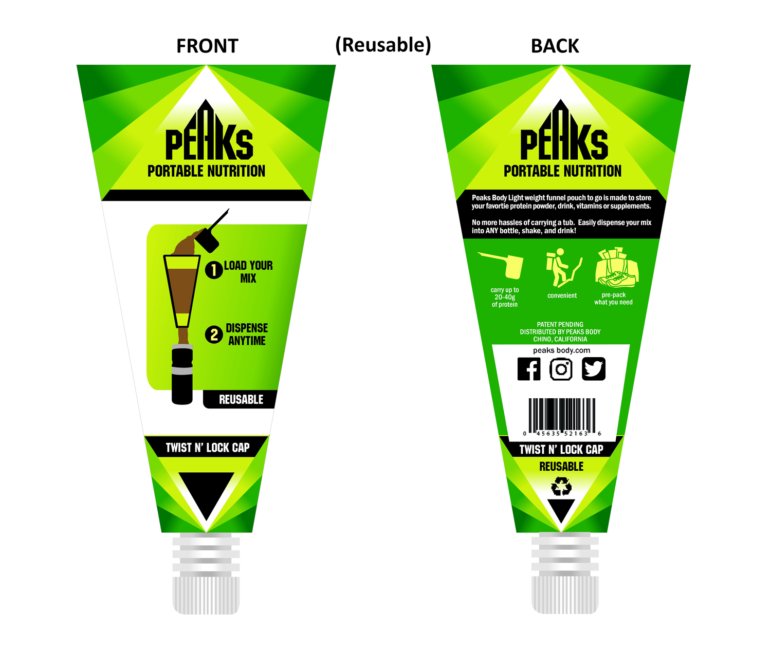 Packaging Design by Javelin Studio for Peaks Body | Design #14417695