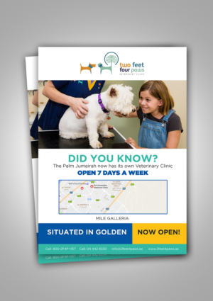 Design de Flyer par creative.bugs pour 2Feet4Paws | Design : #14279882
