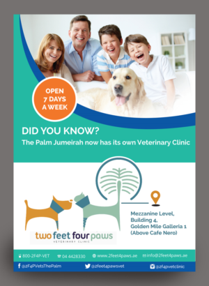 Flyer Design by rkailas for 2Feet4Paws | Design #14269086