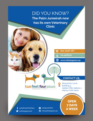 Design de Flyer par rkailas pour 2Feet4Paws | Design : #14273662