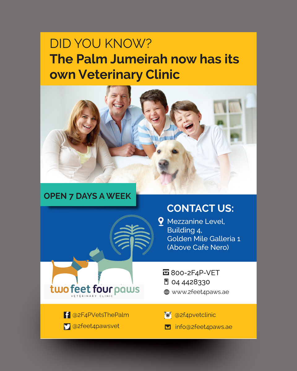 Flyer Design by rkailas for 2Feet4Paws | Design #14279441