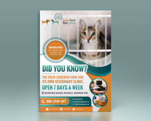 Flyer Design by SAI DESIGNS for 2Feet4Paws | Design #14265032