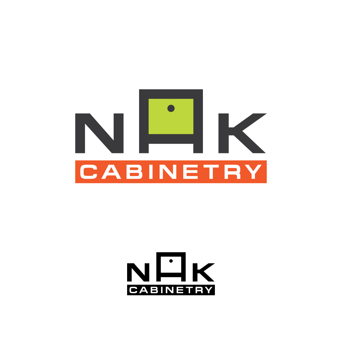 Logo Design by lokiasan for NAK Cabinetry | Design #14281496