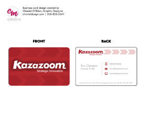 Business Card Design by Chantel O'Brien