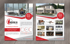 Movingin101.com flyer for window coverings | Flyer Design by alex989