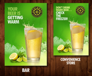 Poster / Flyer / Advertisement for Spikes Beer Ice (Unique Product!) | Advertisement Design by Designers Hub
