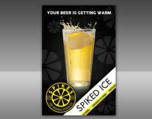 Poster / Flyer / Advertisement for Spikes Beer Ice (Unique Product!) | Advertisement Design by MicroZ