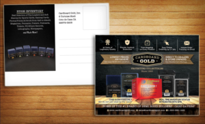 Postkarten-Design von alessandroevge für Cardboard+Gold%2C+Inc. | Design: #14253639