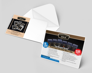 Postkarten-Design von Black Stallions Impressive Solutions für Cardboard+Gold%2C+Inc. | Design #14254245