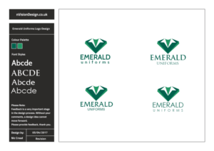 Logo Design by nvisiondesign.co.uk for Emerald uniforms | Design: #14333025
