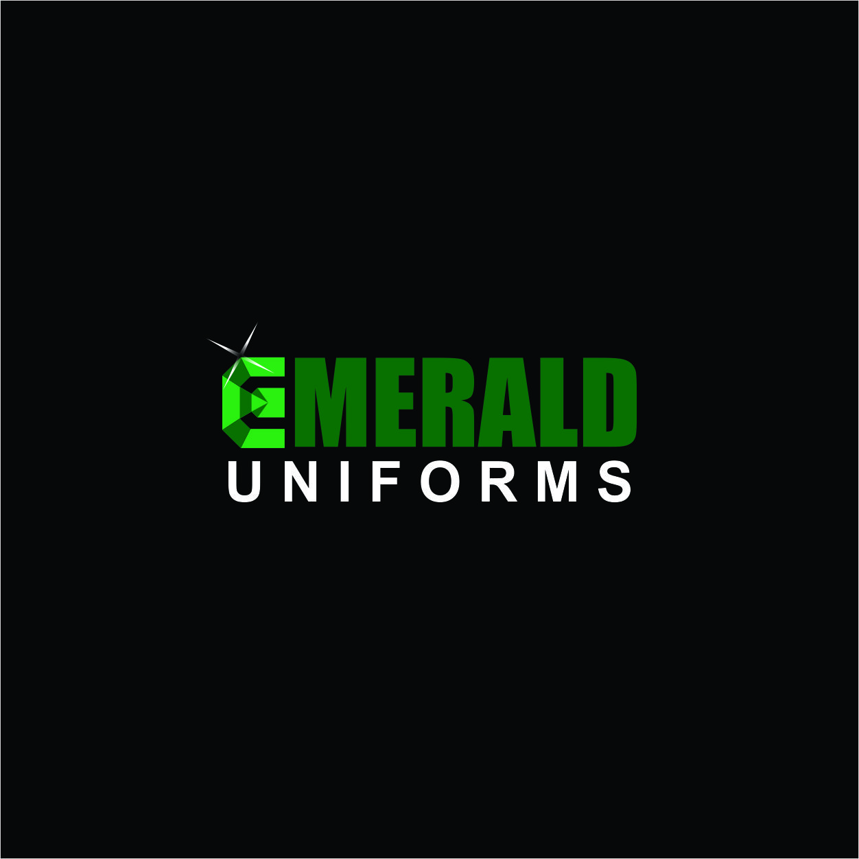 Logo Design by Arham Hidayat for Emerald uniforms | Design #14407798