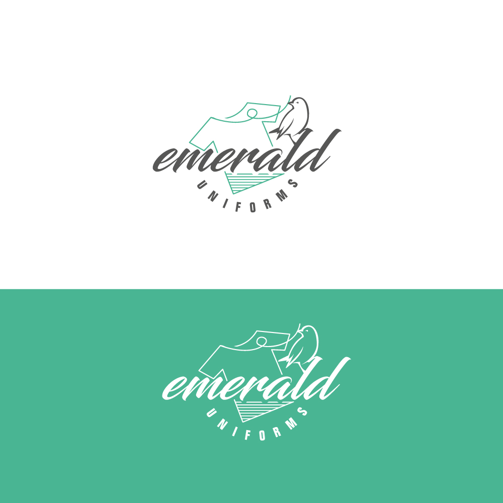 Logo Design by Sujit Banerjee for Emerald uniforms | Design #14268979