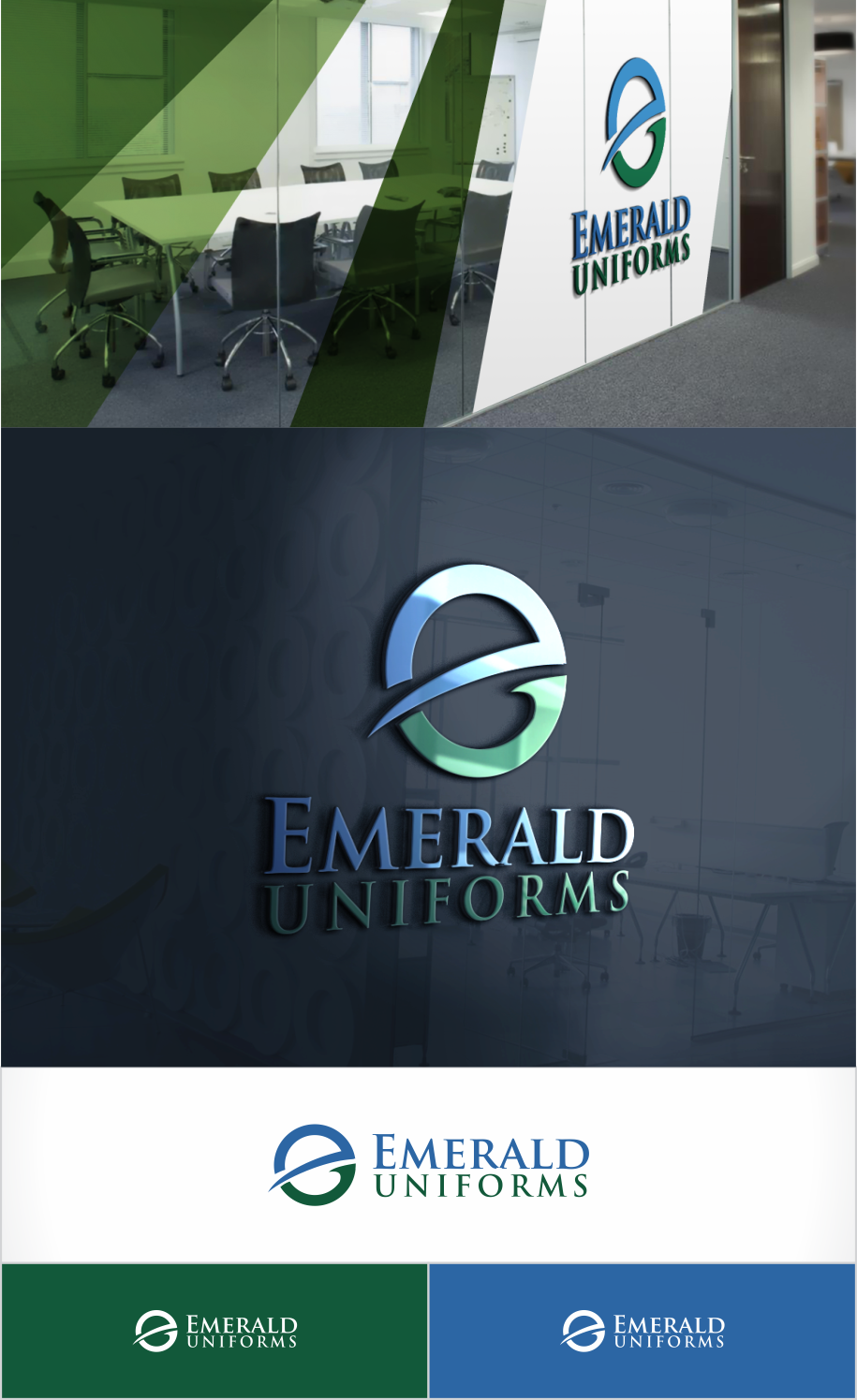 Logo Design by Pajekdesign for Emerald uniforms | Design: #14348384