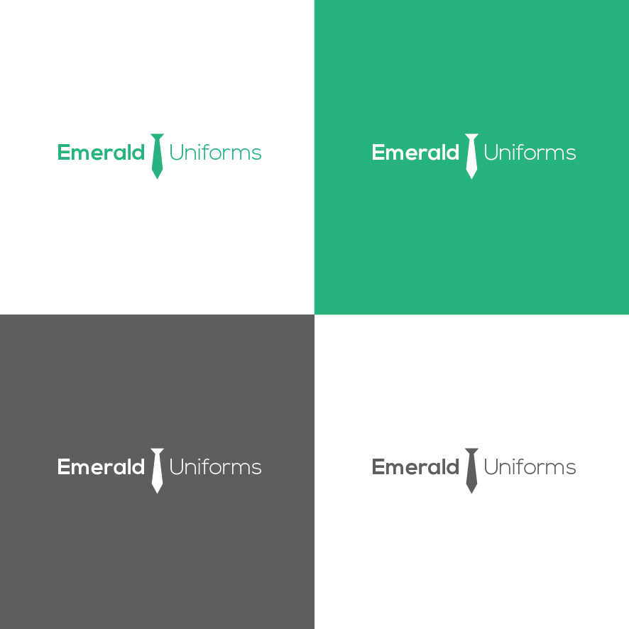 Logo Design by Chynthia for Emerald uniforms | Design #14352560