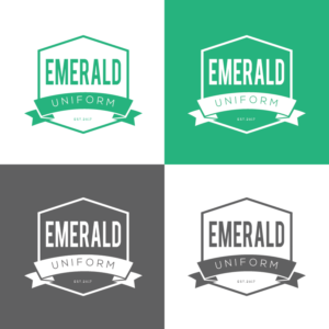 Logo Design by Chynthia for Emerald uniforms | Design: #14391528