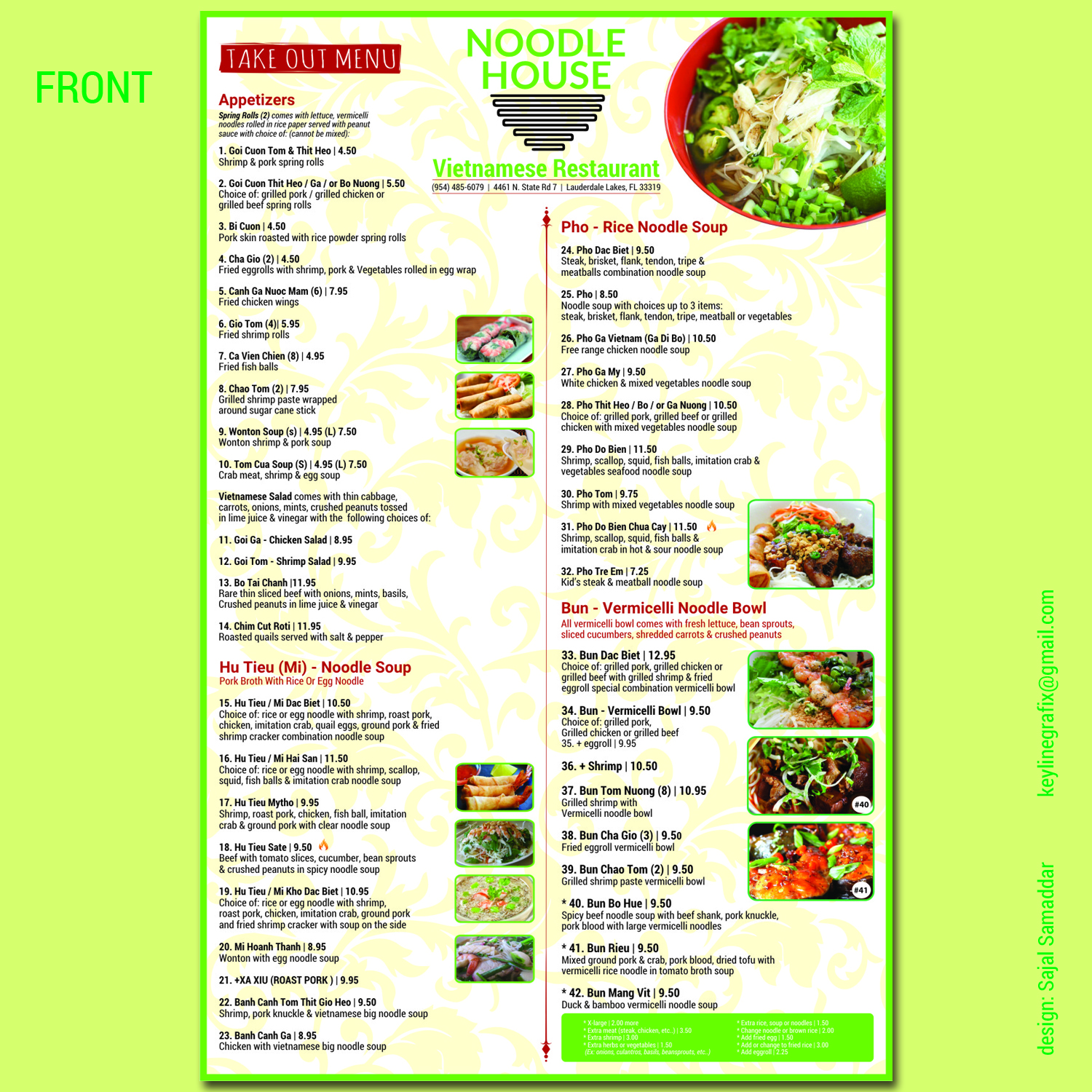 Menu Design by Sajal Samaddar for this project | Design #14288548