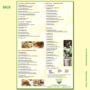 noodle house vietnamese restaurant in need of a new menu | Menu Design by Sajal Samaddar