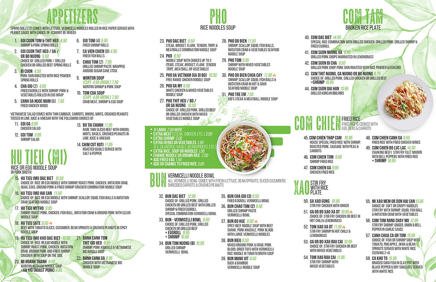 Menu Design by mrmrnjr for this project | Design #14359031