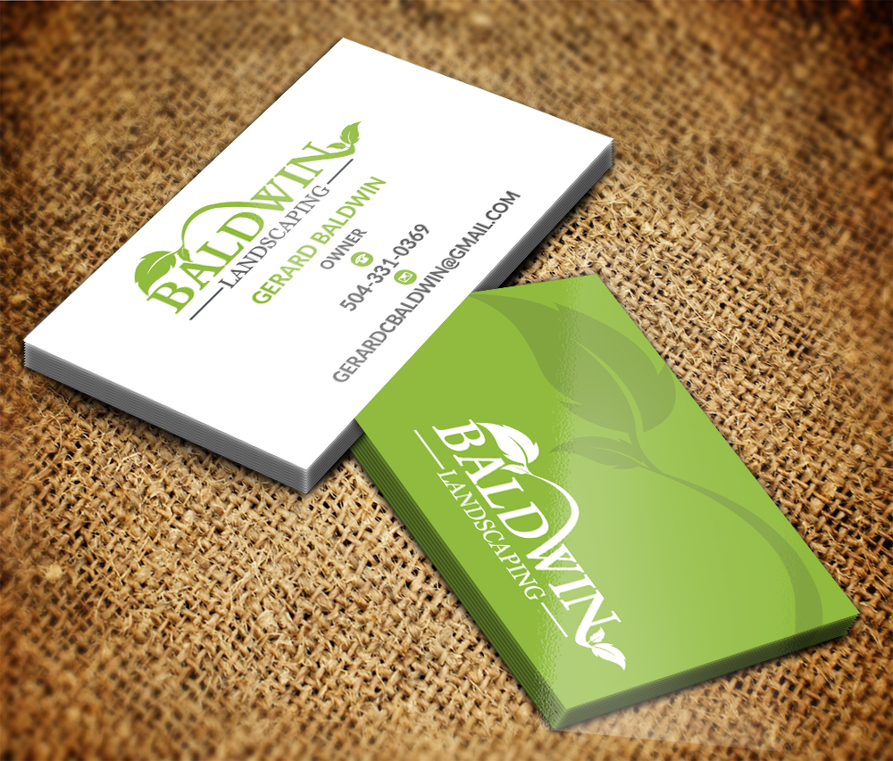Design de Carte de Visite par Sarmishtha Chattopadhyay_loginchange pour Baldwin Landscaping | Design #15662645