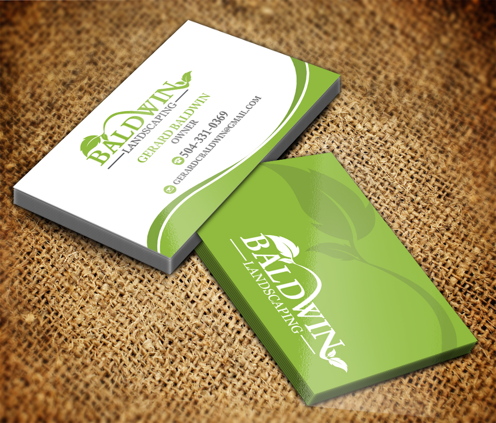 Design de Carte de Visite par Sarmishtha Chattopadhyay_loginchange pour Baldwin Landscaping | Design #15672787