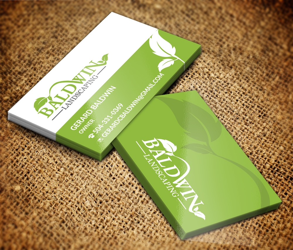 Design de Carte de Visite par Sarmishtha Chattopadhyay_loginchange pour Baldwin Landscaping | Design #15673825