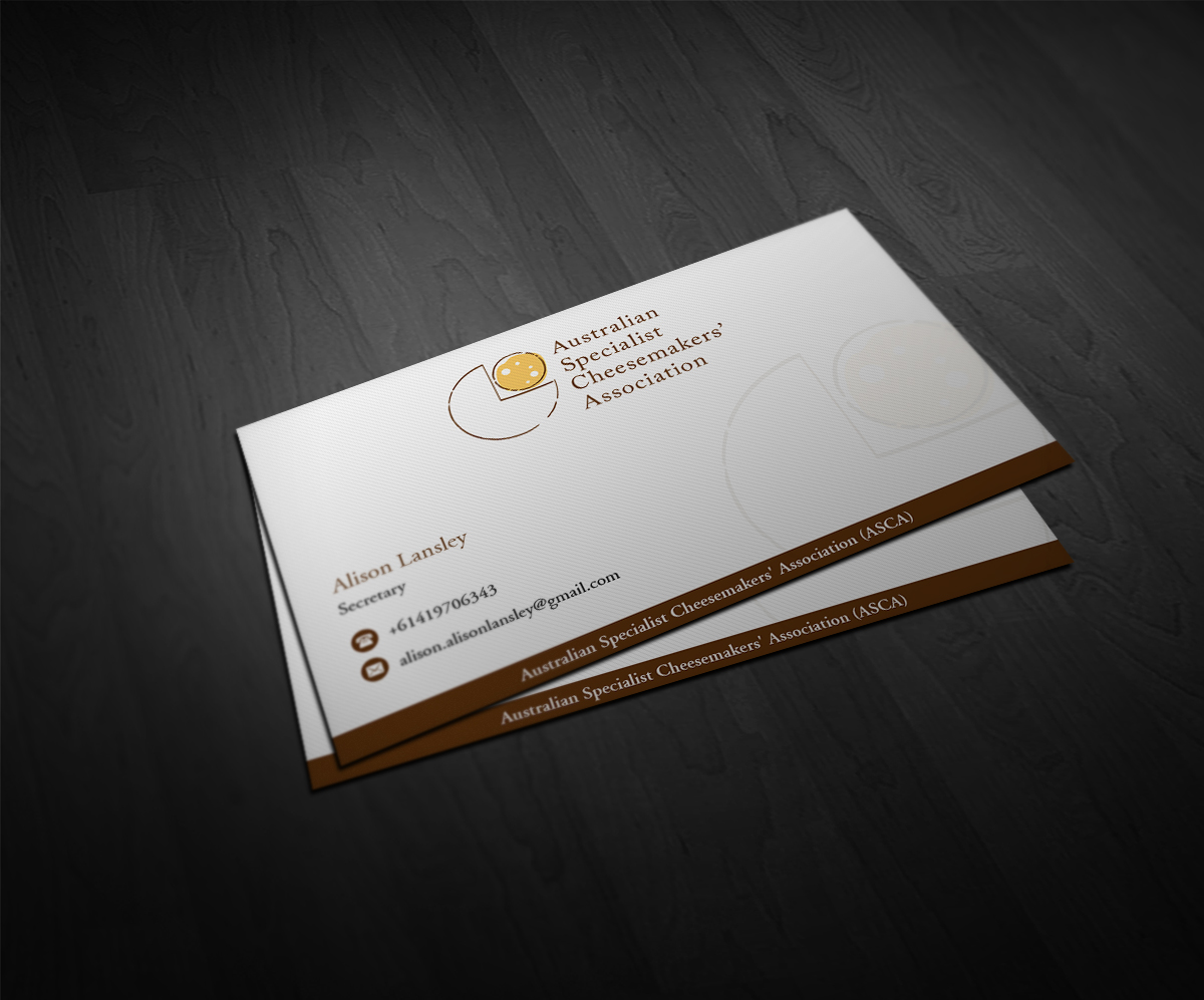 Business Card Design by Pointless Pixels India for Australian Specialist Cheesemakers' Association | Design #14271289