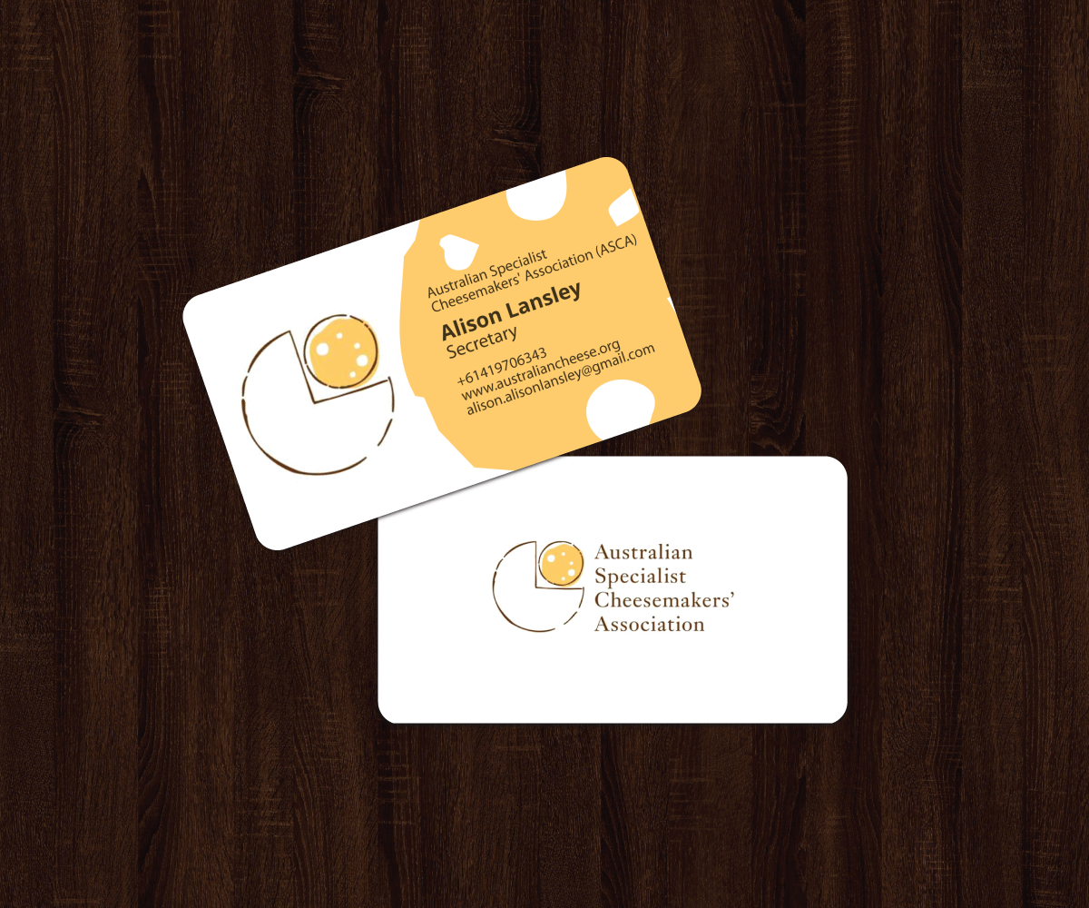 Business Card Design by JK18 for Australian Specialist Cheesemakers' Association | Design #14255853
