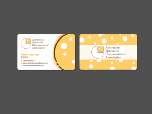 Business Card Design by Creations Box 2015 for Australian Specialist Cheesemakers' Association | Design: #14278465